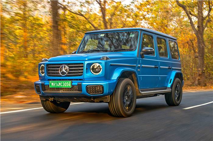 Mercedes G Class Electric G 580 front tracking